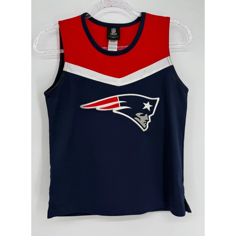 NFL New England Patriots Girls Sz XL 16 Cheerleader Set Tank Top & Pleated Skirt